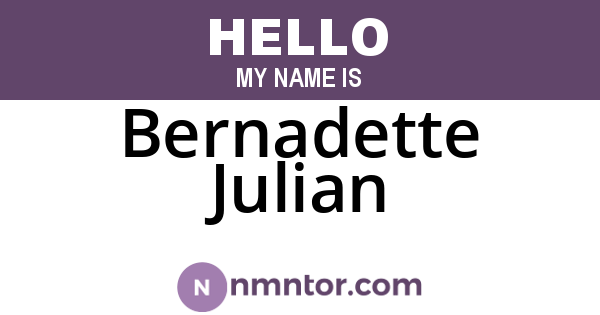 Bernadette Julian