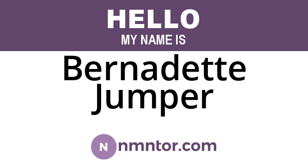 Bernadette Jumper