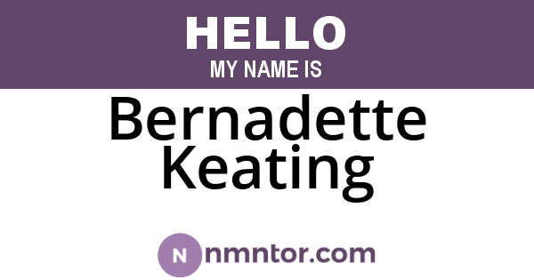 Bernadette Keating