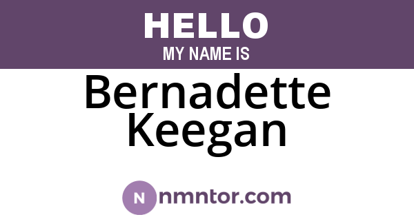 Bernadette Keegan