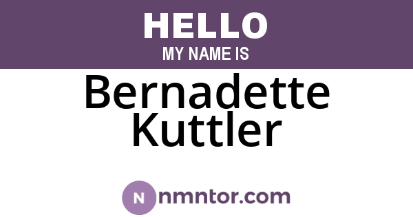 Bernadette Kuttler