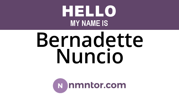 Bernadette Nuncio