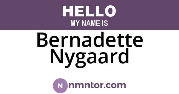 Bernadette Nygaard