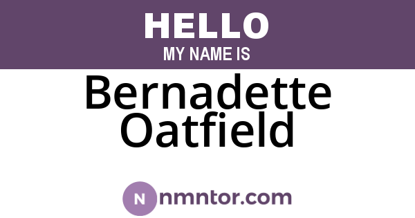 Bernadette Oatfield