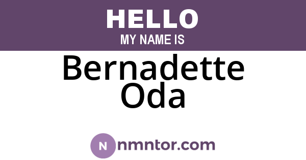 Bernadette Oda
