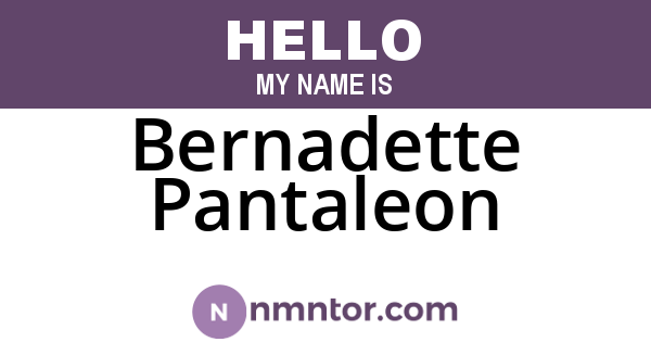 Bernadette Pantaleon
