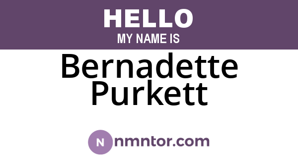 Bernadette Purkett