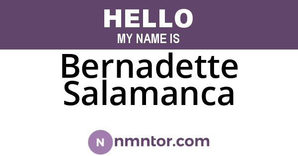 Bernadette Salamanca