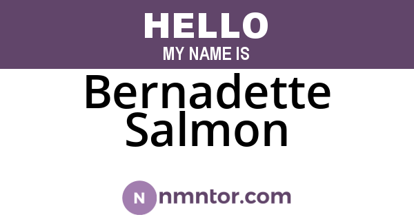 Bernadette Salmon