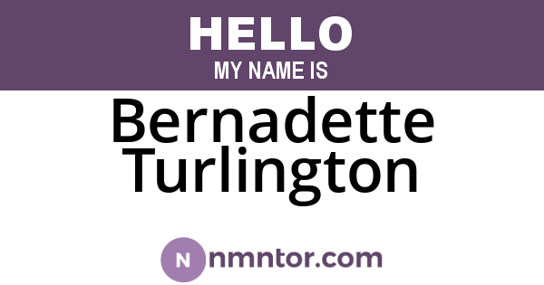 Bernadette Turlington