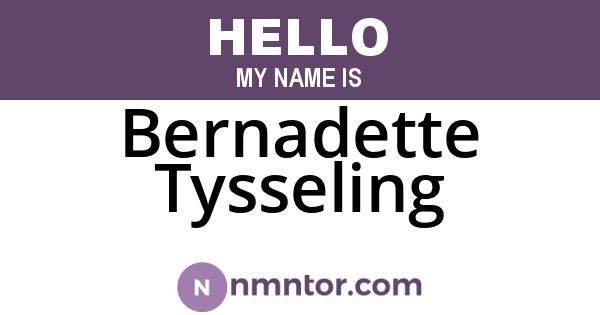 Bernadette Tysseling