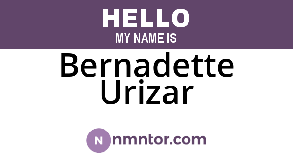 Bernadette Urizar