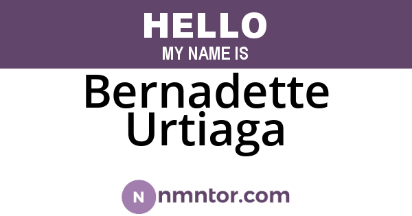 Bernadette Urtiaga