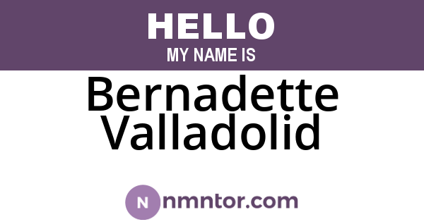 Bernadette Valladolid
