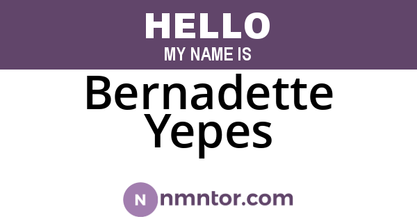 Bernadette Yepes