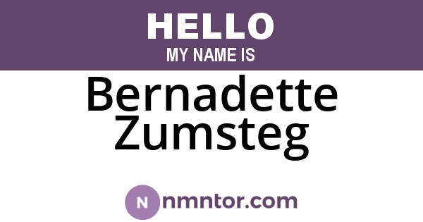 Bernadette Zumsteg
