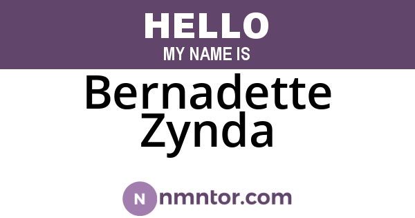 Bernadette Zynda