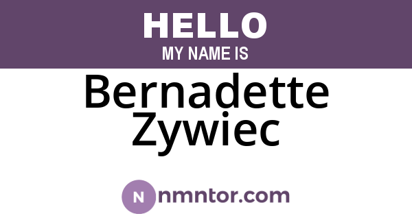 Bernadette Zywiec