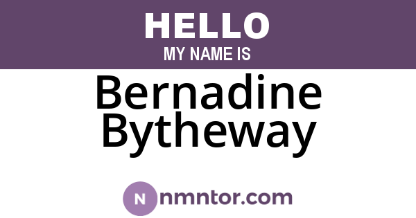 Bernadine Bytheway
