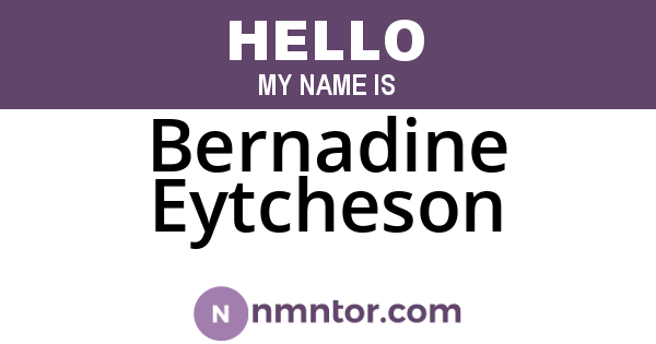 Bernadine Eytcheson