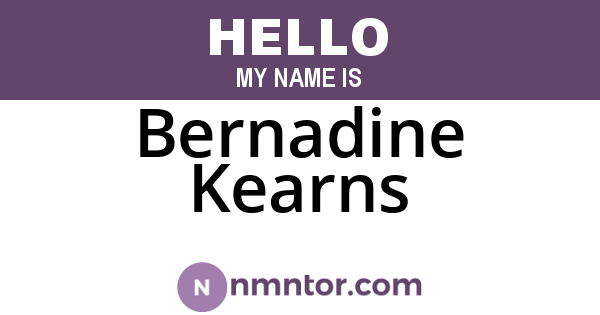 Bernadine Kearns
