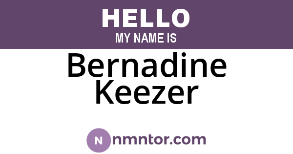 Bernadine Keezer