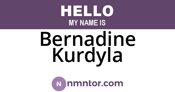 Bernadine Kurdyla