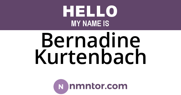 Bernadine Kurtenbach