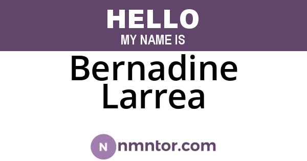 Bernadine Larrea