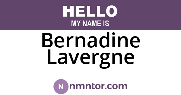 Bernadine Lavergne