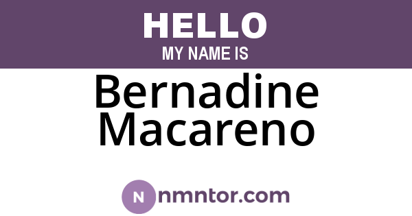 Bernadine Macareno