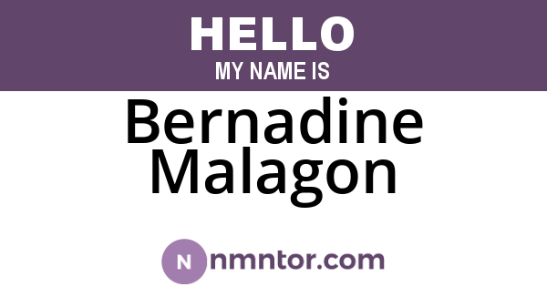 Bernadine Malagon