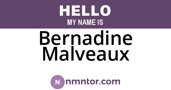 Bernadine Malveaux