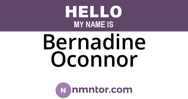 Bernadine Oconnor