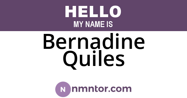 Bernadine Quiles