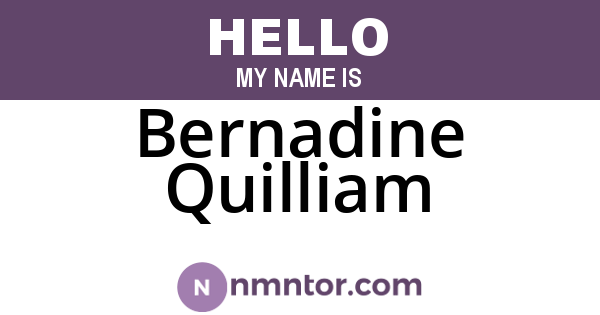 Bernadine Quilliam