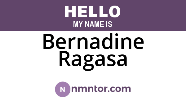 Bernadine Ragasa
