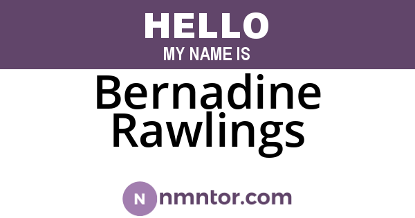 Bernadine Rawlings
