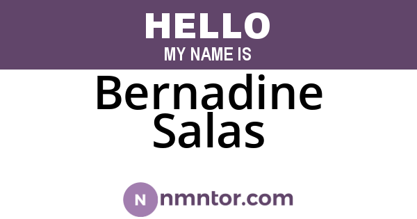 Bernadine Salas