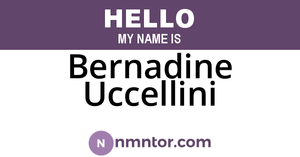 Bernadine Uccellini