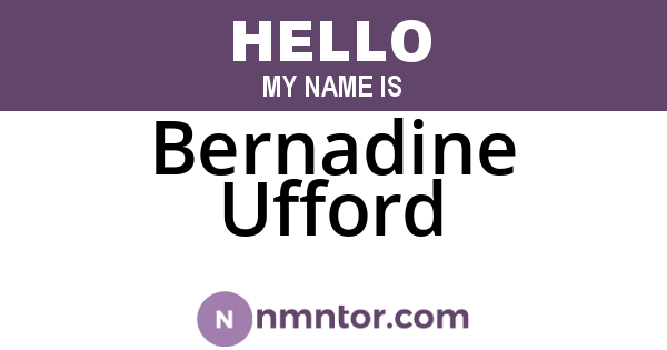 Bernadine Ufford