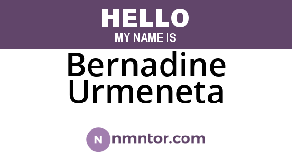 Bernadine Urmeneta