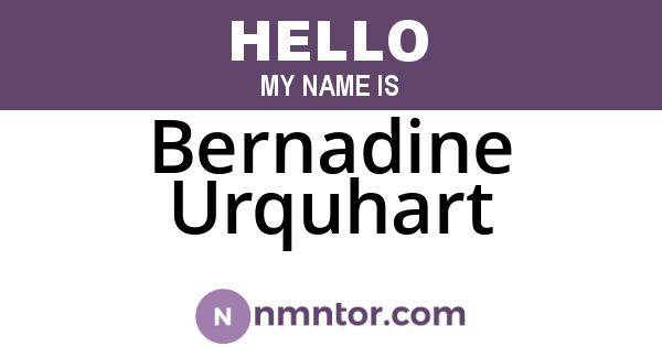 Bernadine Urquhart
