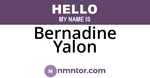 Bernadine Yalon