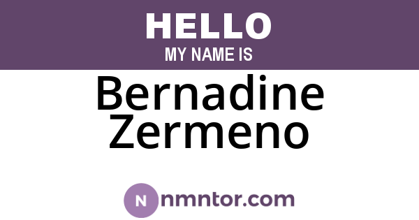 Bernadine Zermeno
