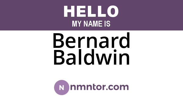Bernard Baldwin