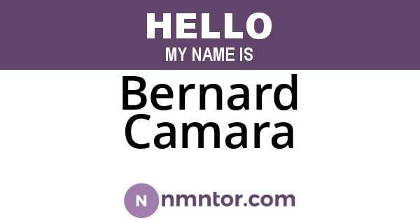 Bernard Camara