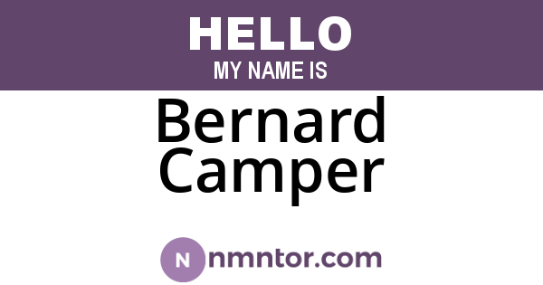 Bernard Camper