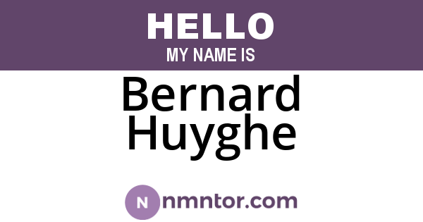 Bernard Huyghe