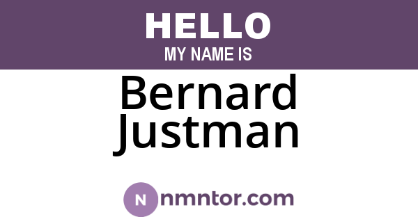 Bernard Justman